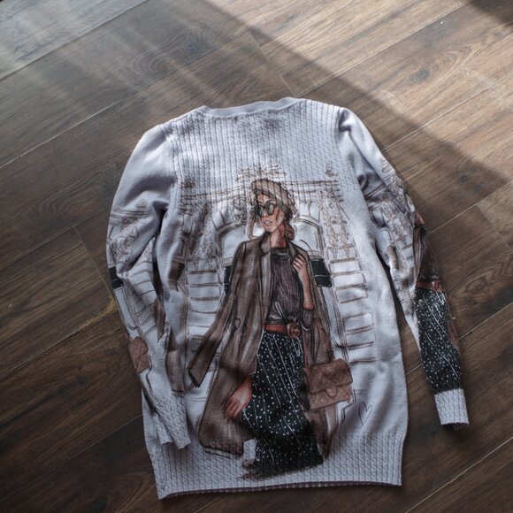 Cute Fashion Paris Ladies Sweater - Picture 6 of 6
